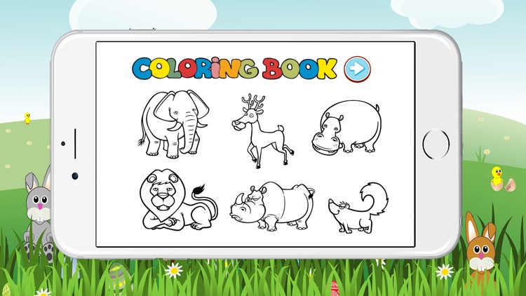 Coloring Book Animals Pages Game for Kindergarten screenshot-3