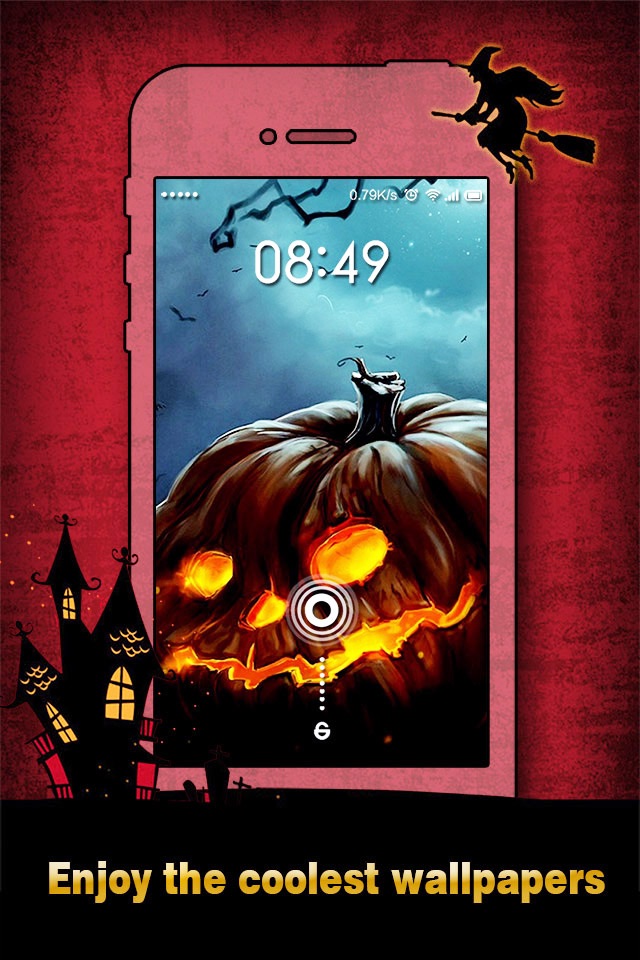 Halloween Wallpapers & Backgrounds HD - Home Screen Maker with Pumpkin, Scary, Ghost Images screenshot 3