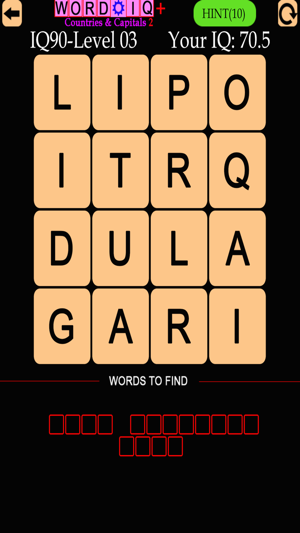 Word IQ Countries and Capitals 2 Plus(圖3)-速報App