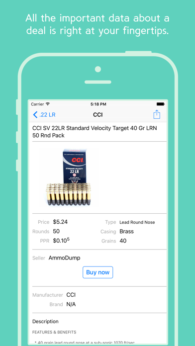 AmmoDrop - Find & Track Online Ammo Prices Screenshot