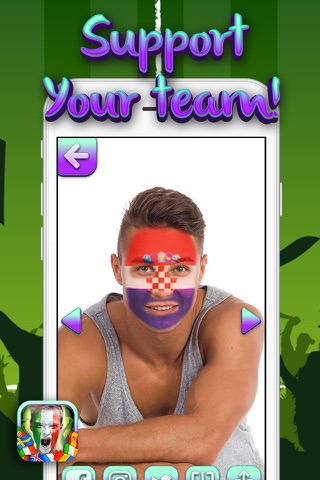 Euro 2016 Face-Paint – Football Cup Support with Flag on Faces for All Soccer Fan.s screenshot 4