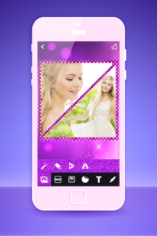 Glossy Pics – Foto Editor – Shiny Frames And Stickers With Bokeh Photo Effect.s screenshot 4