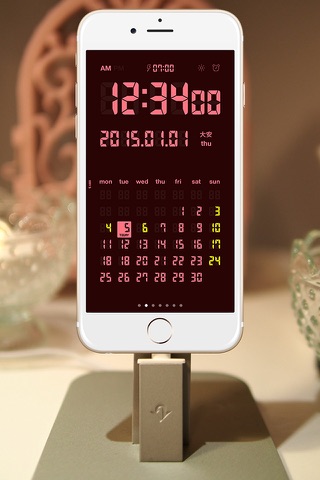 LCD Clock - Clock & Calendar screenshot 2