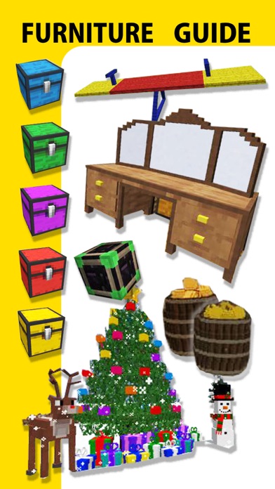 Screenshots of Furniture Mod, Guide, Video - Game Pocket Wiki for Minecraft PE & PC Edition for iPhone