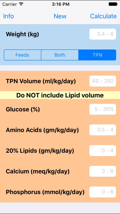 NICU Nutrition Calculator screenshot-3