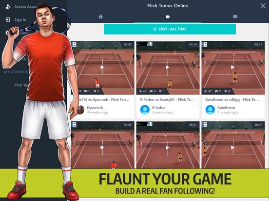 Flick Tennis Online - Play like Nadal, Federer, Djokovic in top multiplayer tournaments!のおすすめ画像2