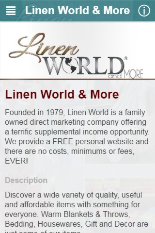 Linen World & More screenshot 2