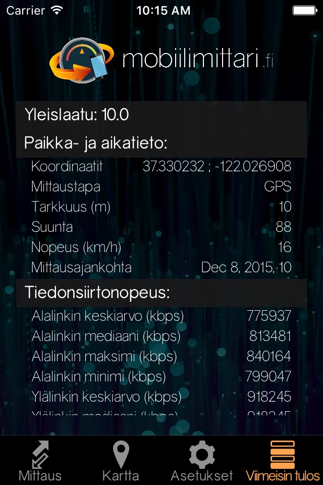 Mobiilimittari screenshot 4