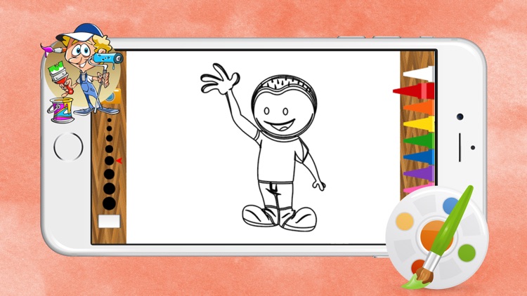 Kids Playing Different Games Coloring Books screenshot-3