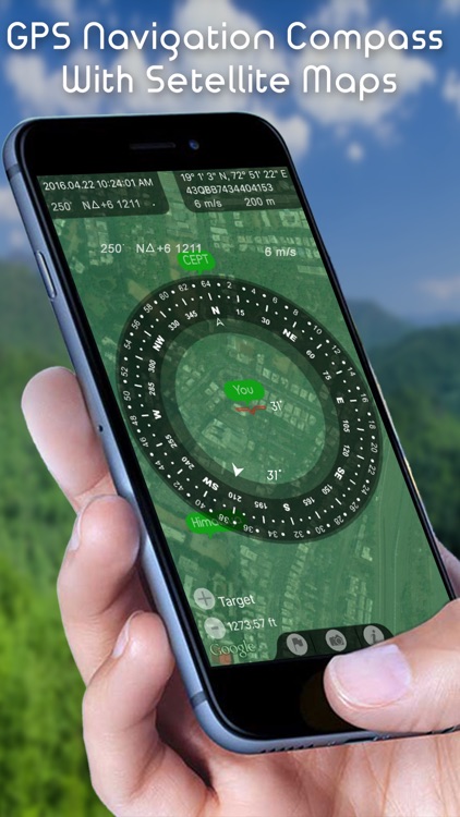 Commander Heading Compass - Minimalist, Digital GPS Finder