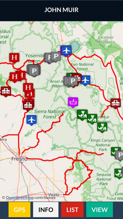 John Muir Trail Map Offline screenshot-3