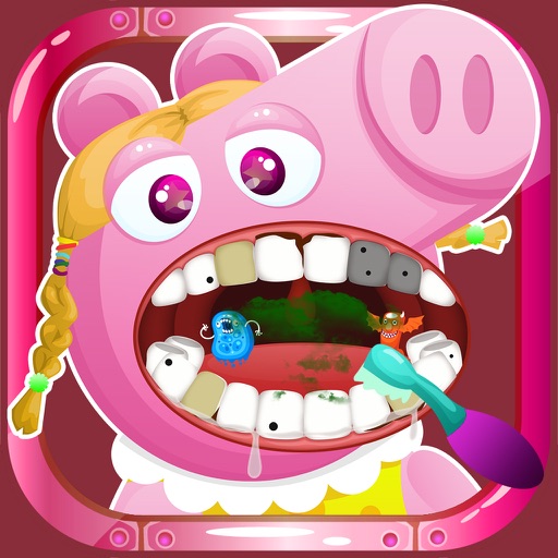 Crazy Nick's Pig Dentist Story – Tooth Dentistry Games for Kids Free Icon