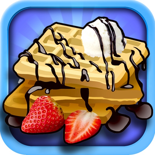 Awesome Waffle Brunch Food Cooking Breakfast Maker Icon