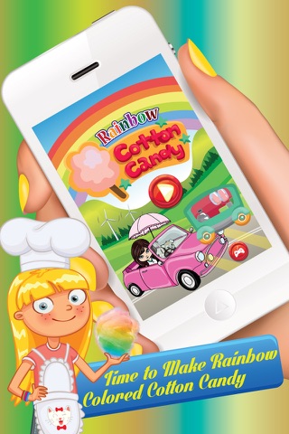 Rainbow Cotton Candy Maker - Snack Lover carnival screenshot 2