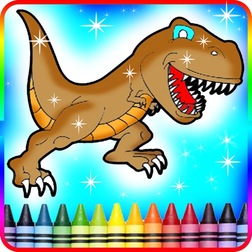 Coloring Book For Kids Jurassi Games Free Edition iOS App