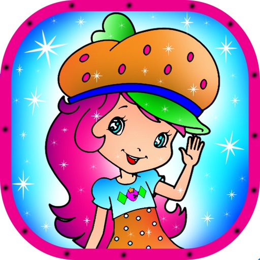 Coloring Book Kids Enjoy Paintbox Christmas Coloring Strawberry Shortcake Edition Icon