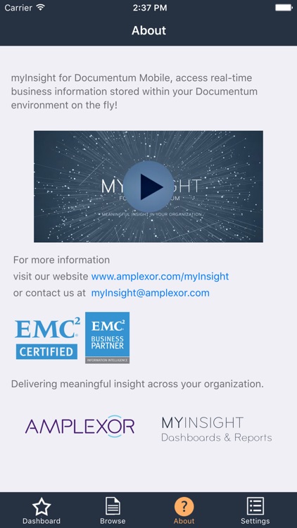 myInsight for Documentum