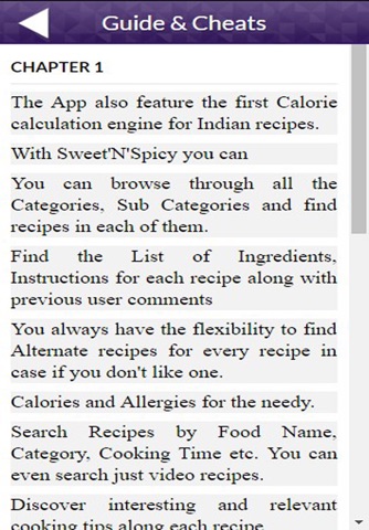 App Guide for Sweet'N'Spicy screenshot 2
