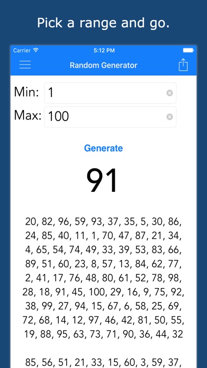 random number generator digits