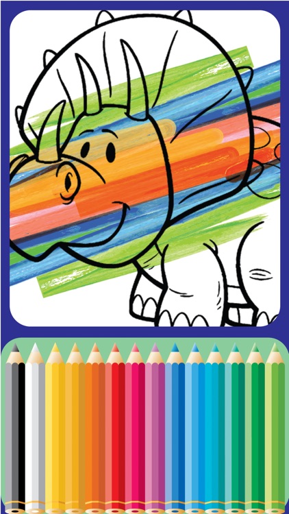 Dinosaurs Village coloring page for boys Seventh Edition