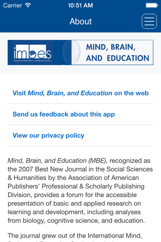 Mind, Brain, and Education screenshot 2
