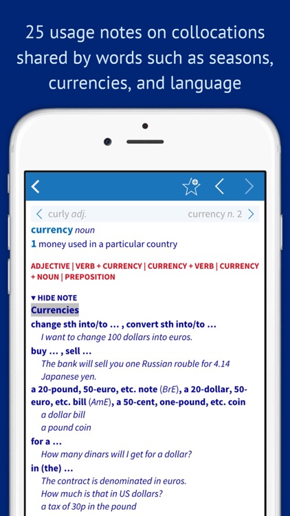 Oxford Collocations Dictionary for Students of English screenshot-3