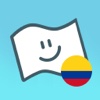 Flag Face Colombia