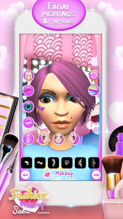 Fashion Makeup Salon Games 3D: Celebrity Makeover and Beauty Studio Game