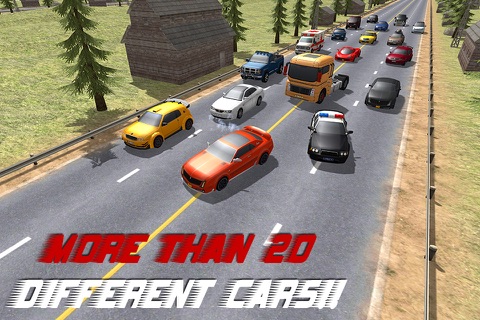 Hero Traffic Racer 3D. Real Highway Car Rider Racing in Road Riot screenshot 4