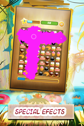 sweet pastry - super arcade delicious sweet candy to match three pastry best match three game for iPhone and iPad screenshot 2