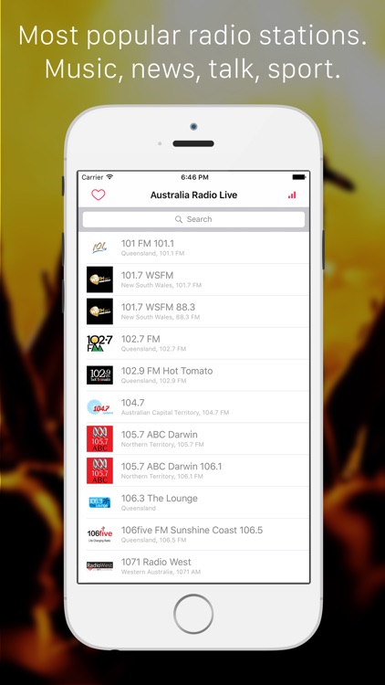 Australia Live FM Radio, Music & Internet podcasts for Australian & New Zealand people