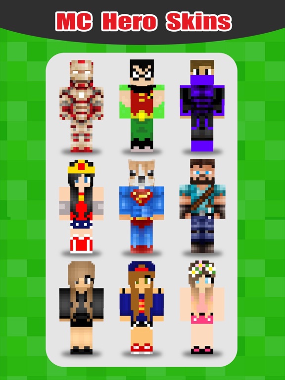 SuperHero Skins Pro - Export Skin for MineCraft Pocket Edition для iPad