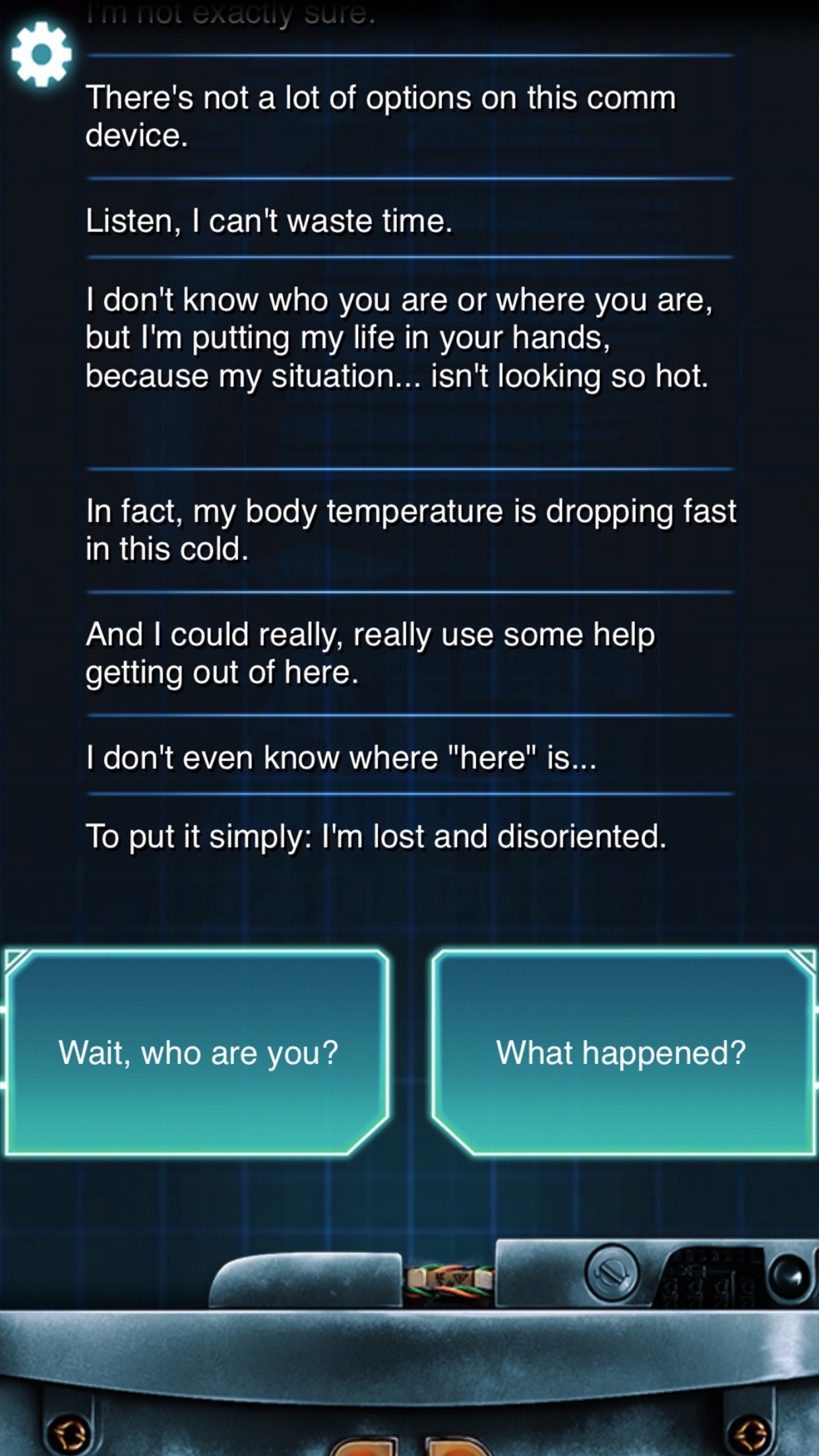 Screenshot do app Lifeline: Whiteout
