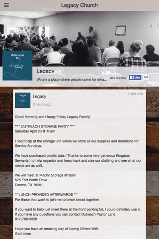 Legacy Church NTX screenshot 2