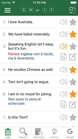 Game screenshot English - Italian Common Phrases mod apk