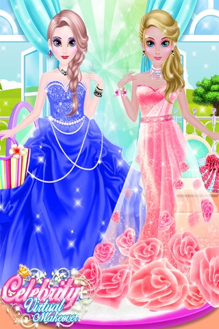 Celebrity Virtual Makeup - Star Girl Salon, Girls Dress up & Spa Free Games screenshot 3