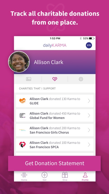 dailyKARMA: donate & fundraise with photos & video