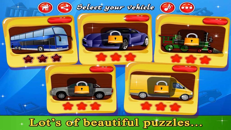 Vehicles Jigsaw Puzzle - Kids Jigsaw Puzzle for Toddler