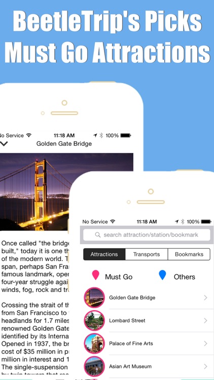 San Francisco travel guide with offline map and California bart subway transit by BeetleTrip screenshot-4