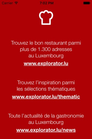 Explorator Restaurant Guide Luxembourg screenshot 2
