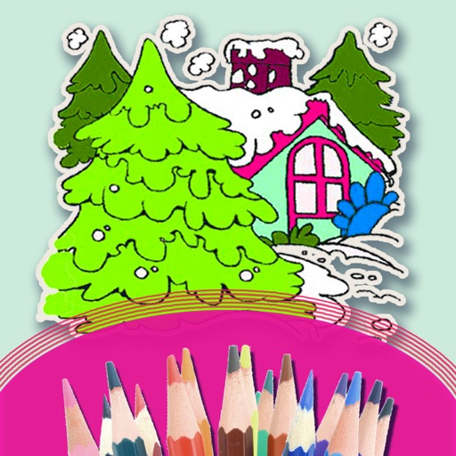 Colouring the Scenery Step By Step - Coloring Book For  Kids and Preschool Children