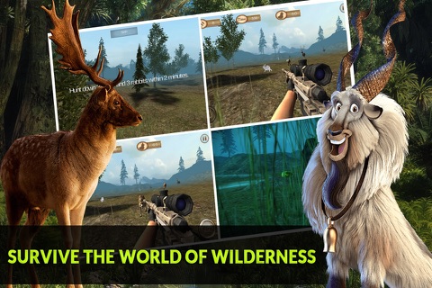 Ice Age Mammoth Sniper Hunting 2016: Hunt Down Wild Deer and Carnivore Animals screenshot 3