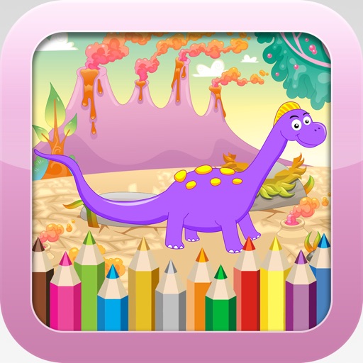 Dinosaur Coloring Book -  Educational Color and  Paint Games Free For kids and Toddlers icon