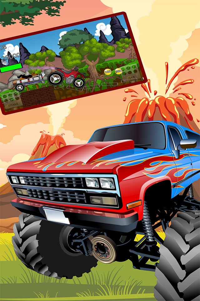 monster truck climb : free car racing games screenshot 2