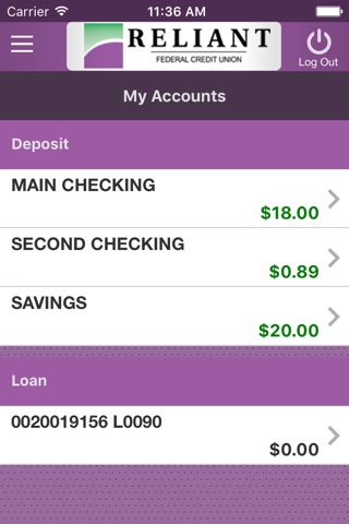 Reliant Federal Credit Union screenshot 4