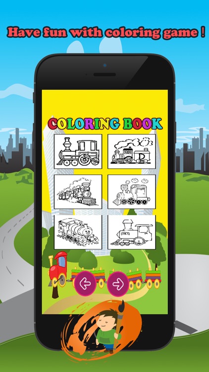 Train Friends Coloring Book for children age 1-10: Games free for Learn to use finger to drawing or coloring with each coloring pages