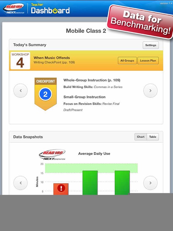 READ 180 NG Teacher Dashboard