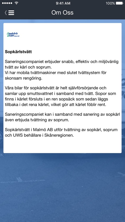 Sopkärlstvätt i Malmö AB