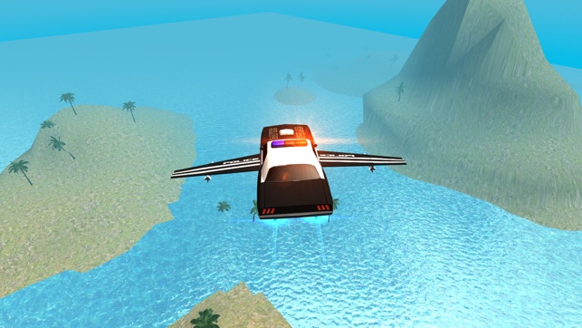 Flying Police Car Driving Simulator Free: Criminal Craft Cha(圖2)-速報App