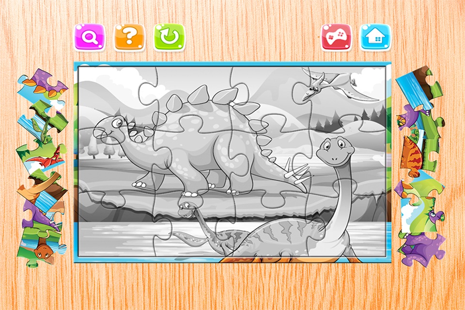 Dinosaur Puzzle Games Free - Dino Jigsaw Puzzles for Kids Toddler and Preschool Learning Games screenshot 4